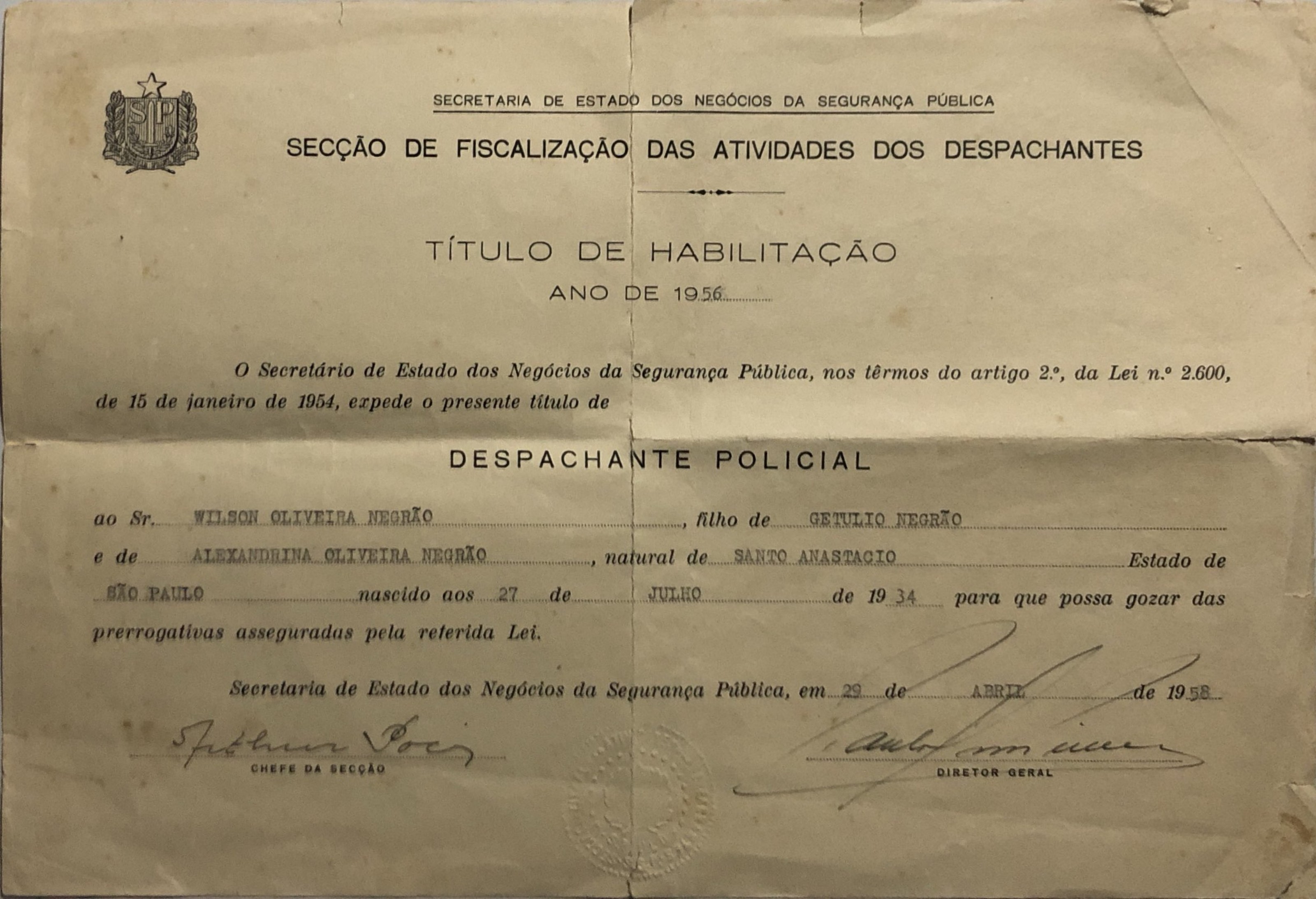 O primeiro título do escritório